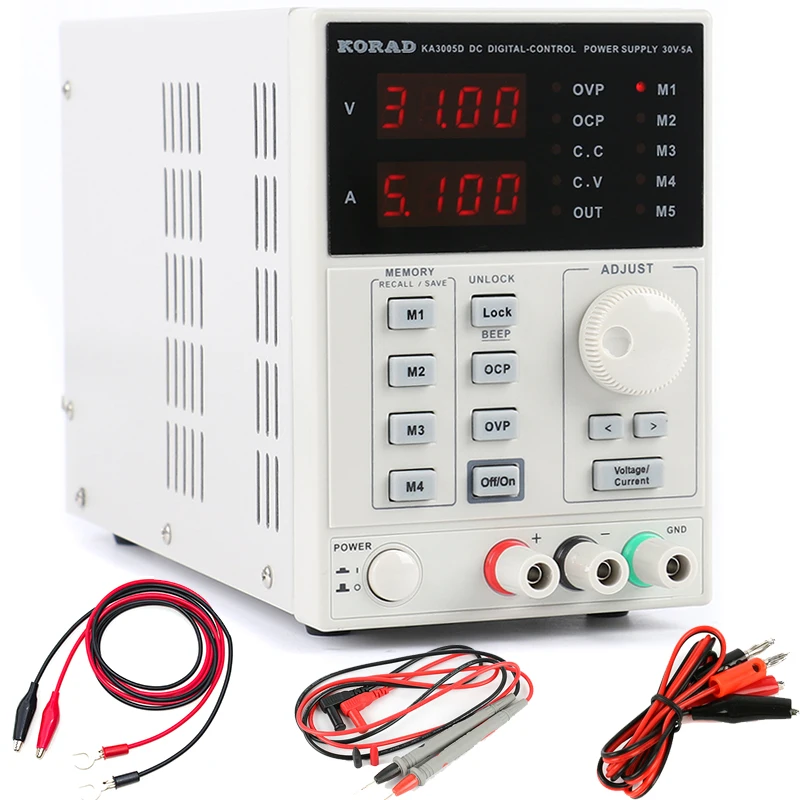 Linear Lab Power Supply Adjustable - KORAD 3005D 3005DS عالية الدقة قابل